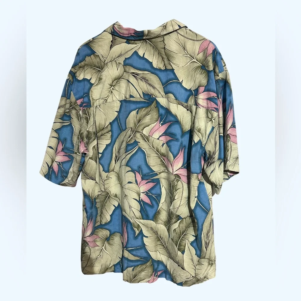 Bermuda Bay Silk Hawaiian Shirt Large - Picture 4 of 10